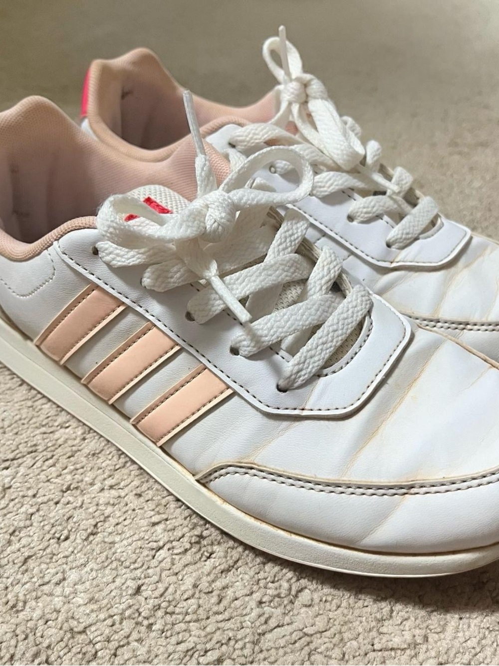 ੈ✩‧₊˚   adidas low top pink shoes